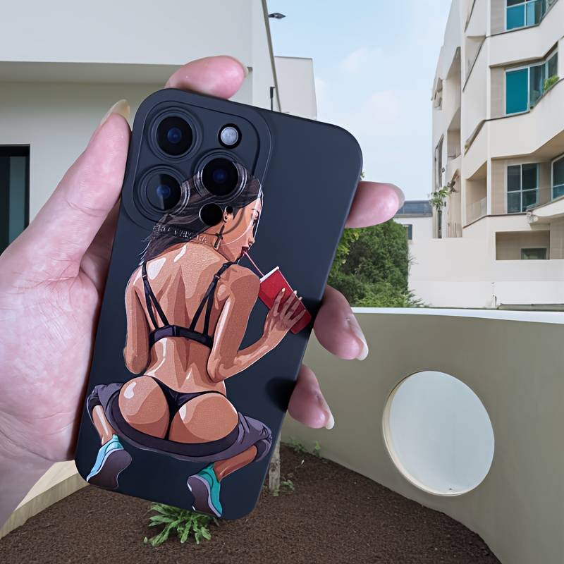 1Pc Black For iPhone 13 Pro Phone Case Phone Cover