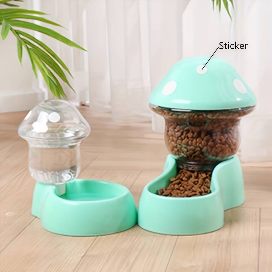 Pet supplies color  Waterer and feeder two    piece set  blue