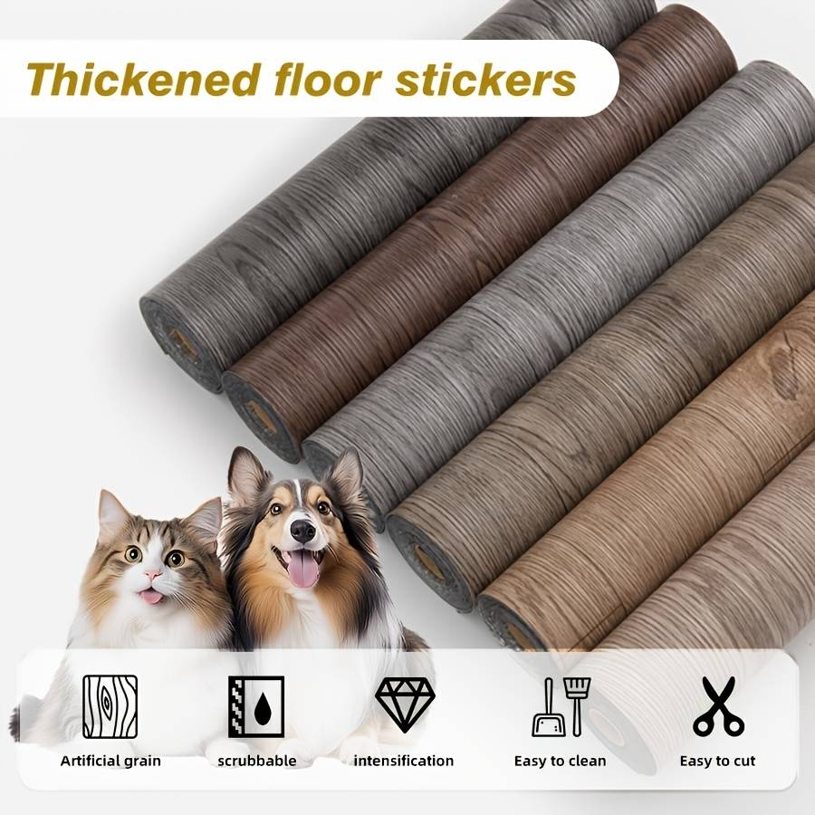 Self Adhesive Floor Stickers Emberwood Trace Hdb007 1 Roll  Coverage Area 1.2 M2  12.92 Sq Ft