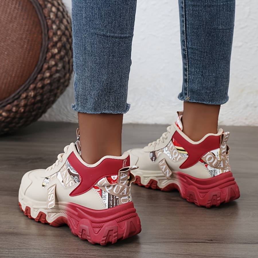 Women S Sneakers Color Red Sizeuk 3