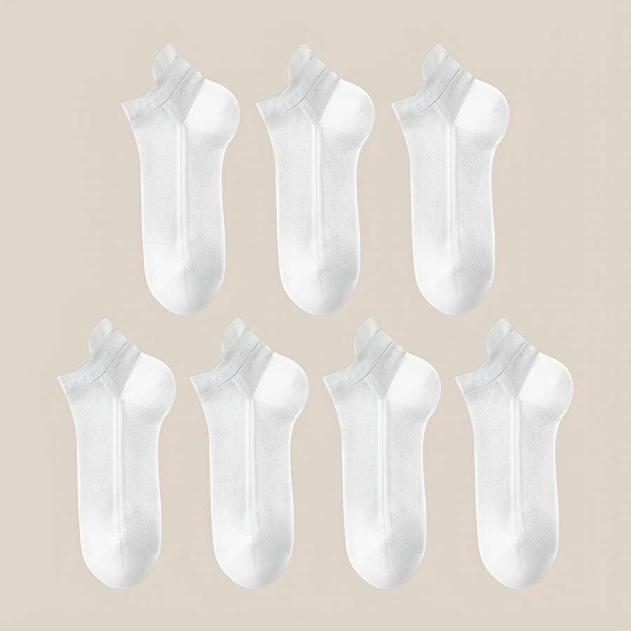 Women S Socks Color 5 Pairs Of White 5Pack Size Onesize