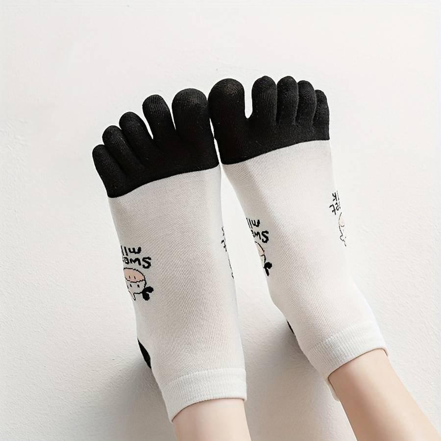 Women S Socks Color Mixed Colors 5 Pairs Size Asian Onesize