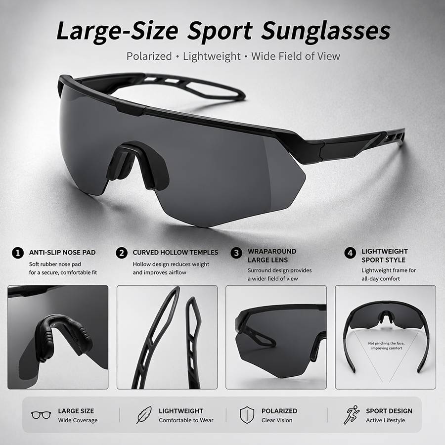 Cycling Glasses Color C8 Through Red