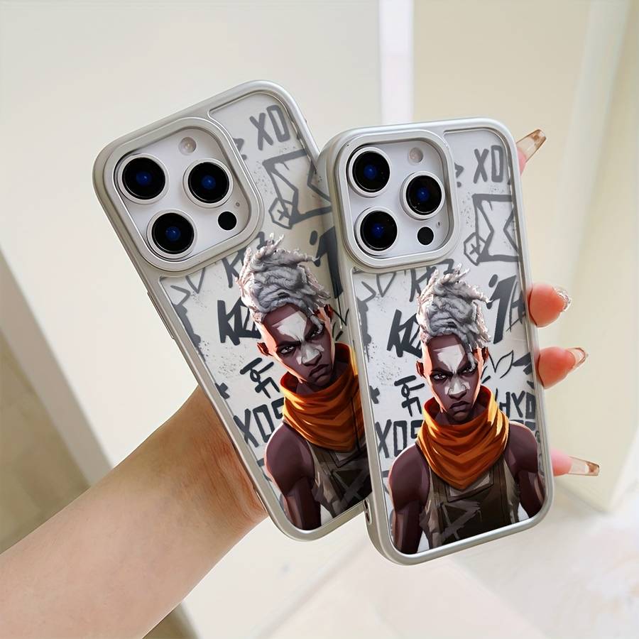 1Pc Mixed Color For iPhone 16 Pro African Hunter Phone Case