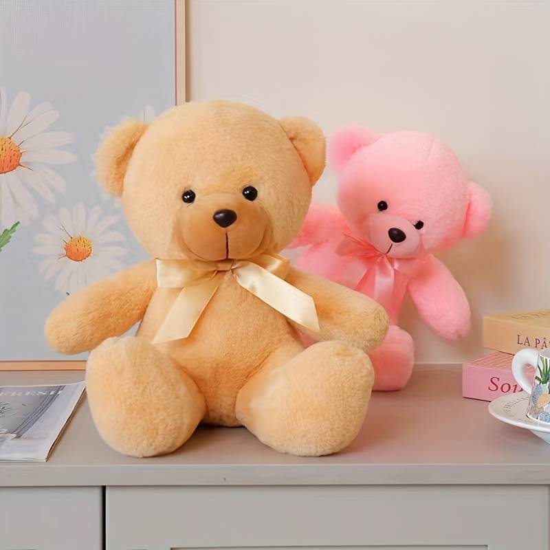 Toy Doll Size 20Cm 7.87In Style 3Pcs Teddy Bear White  Add    Light Brown  Add    Pink