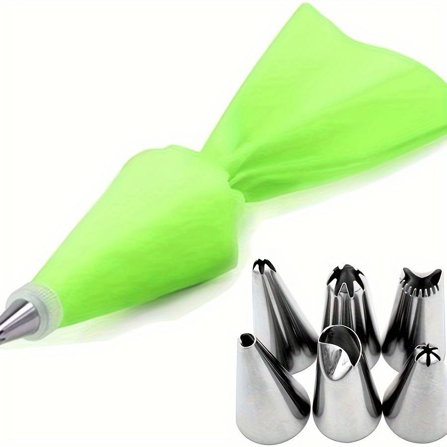 Professional Cake Decorating Head Color 8Pcs Green