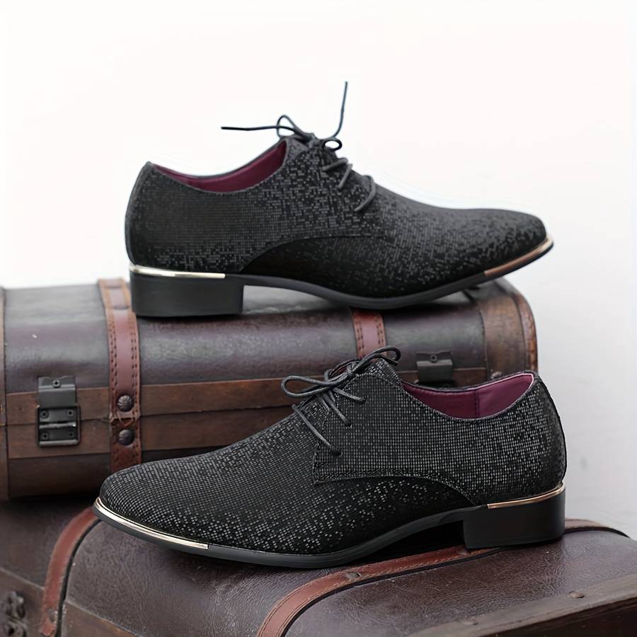 Mens Leather Shoes Color Black Sizeuk 8.5