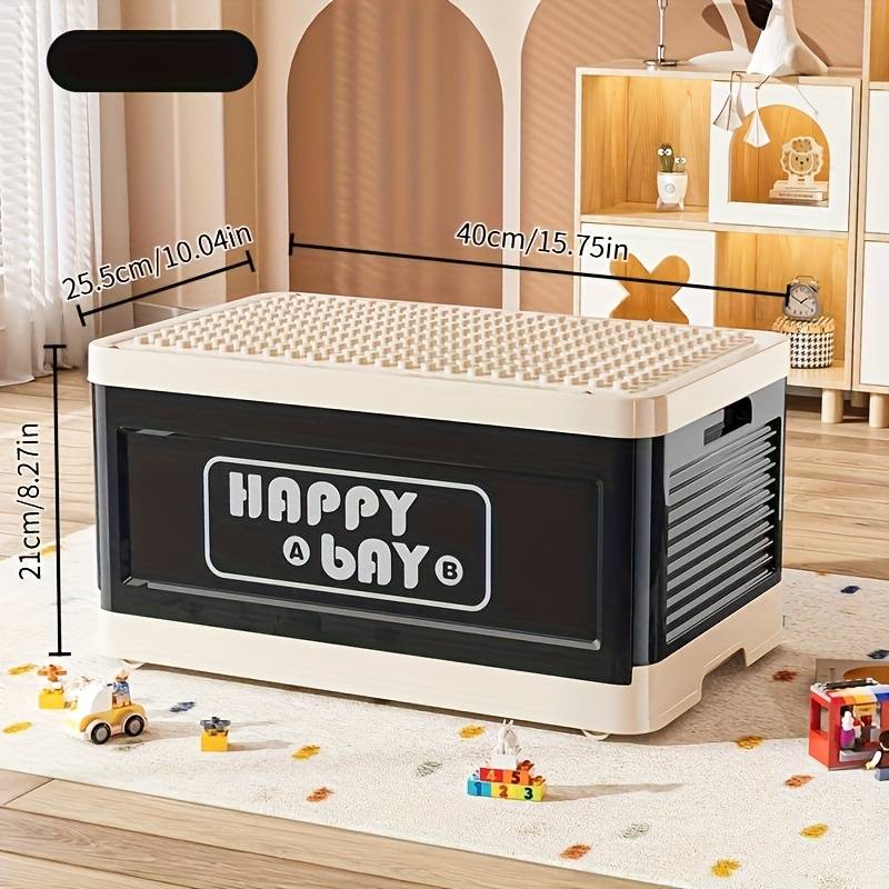 Storage And Organizationmodel Black   Foldable   Width 40Cm 15.75In   Wheels X 4