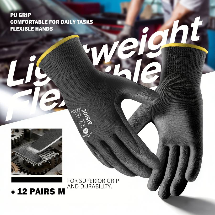 Work Gloves Color Red24 Pieces Sizes