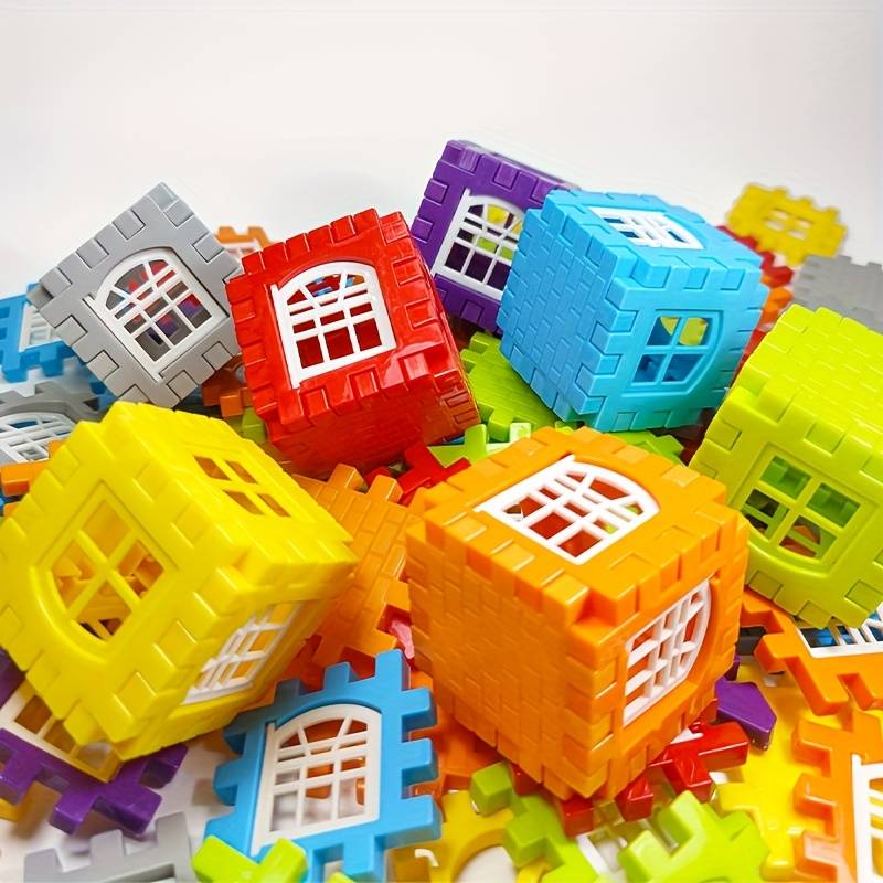 Building Toy Architectural Model Toy Set Quantity 130Pcs House Building Blocks