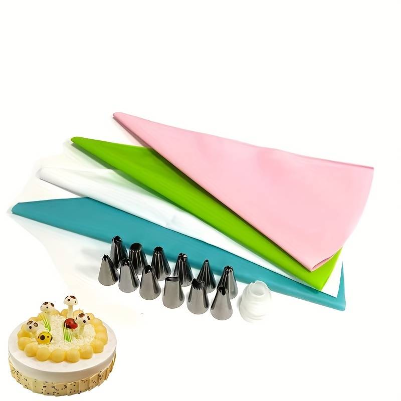 Professional Cake Decorating Head Color 8Pcs Green