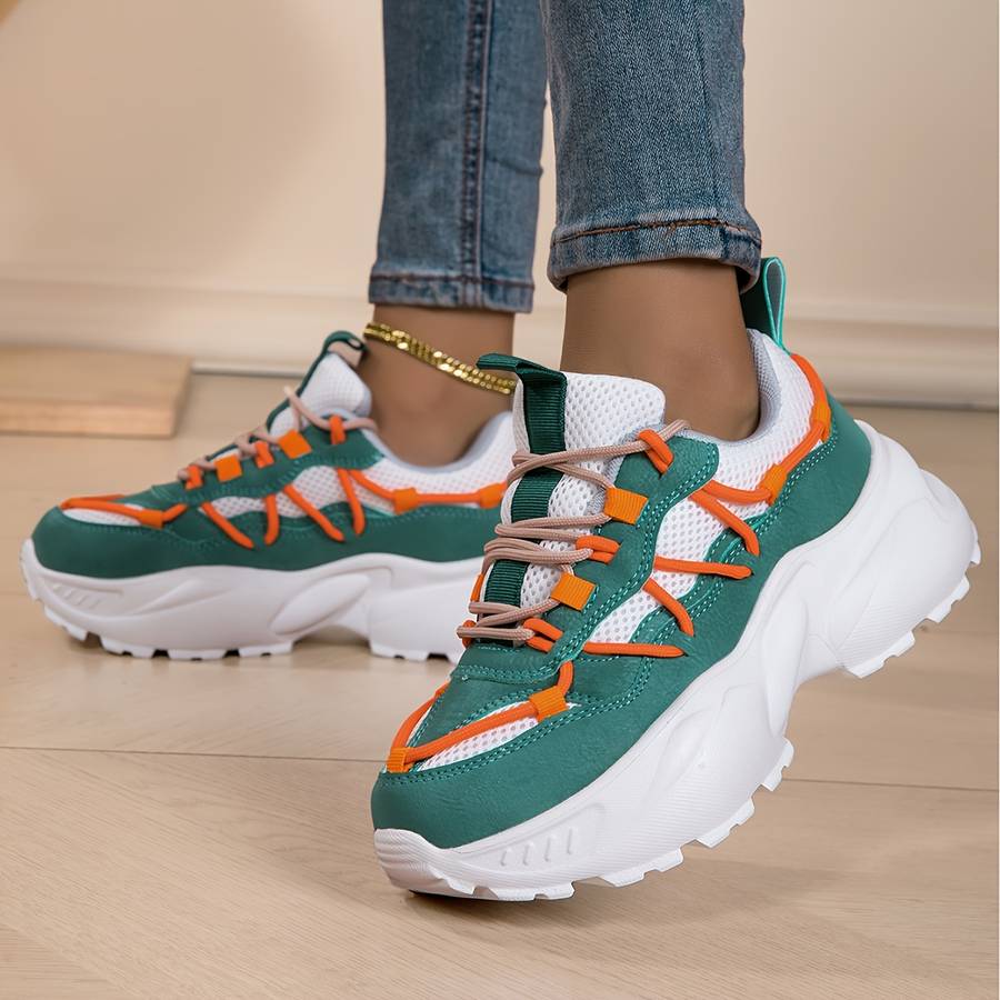 Women S Sneakers Color White And Green Sizeuk 3.5