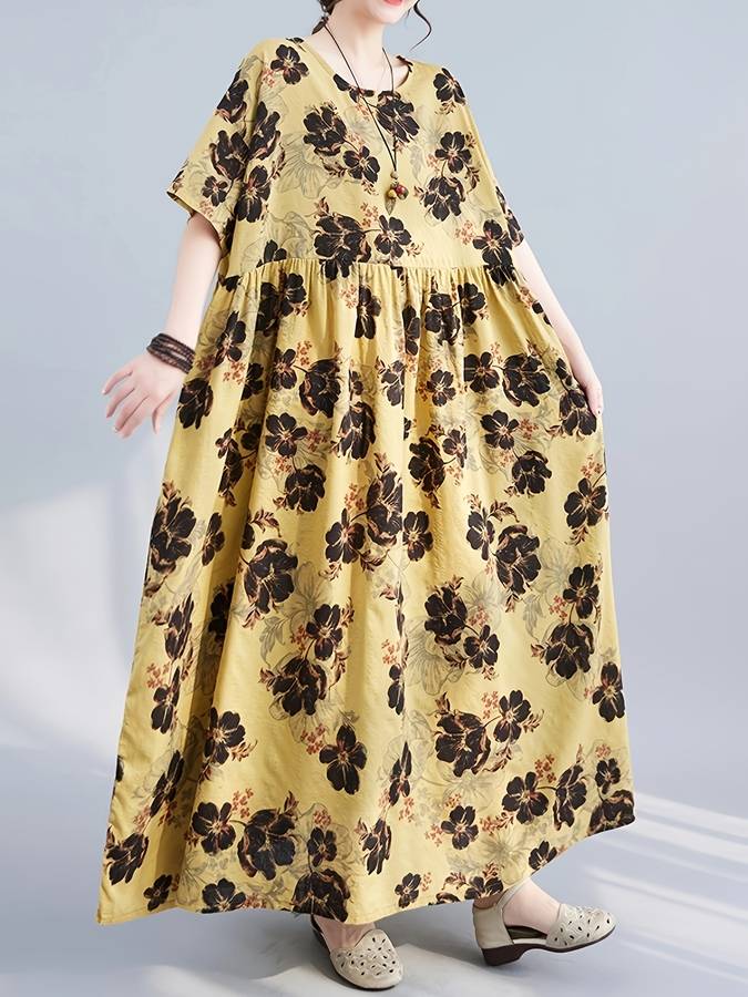 Women S Dress Color Yellow Size Asian M