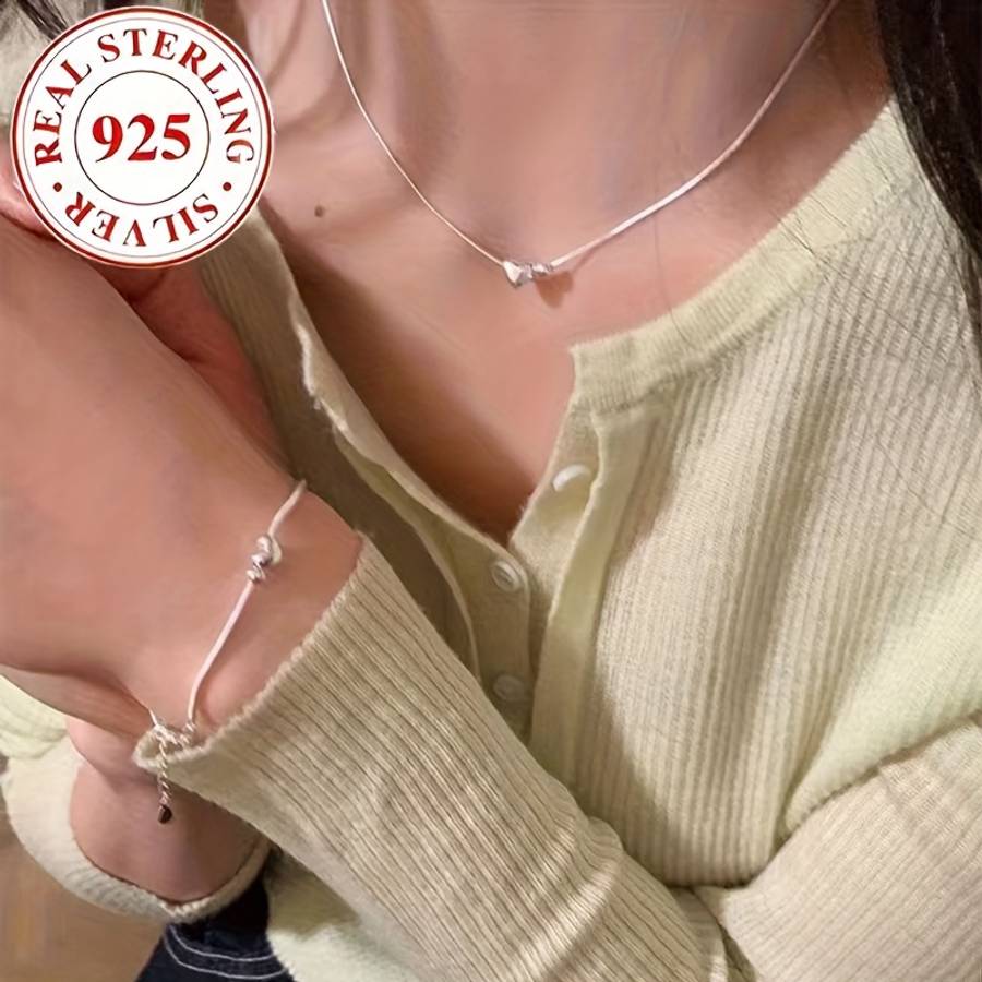 2Pcs Retro Plated S925 Round Snake Silver