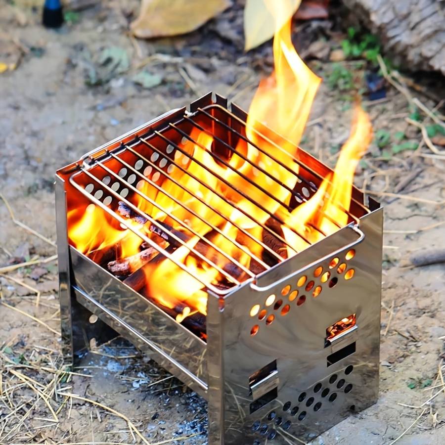 Barbecue Grill Color Silvery