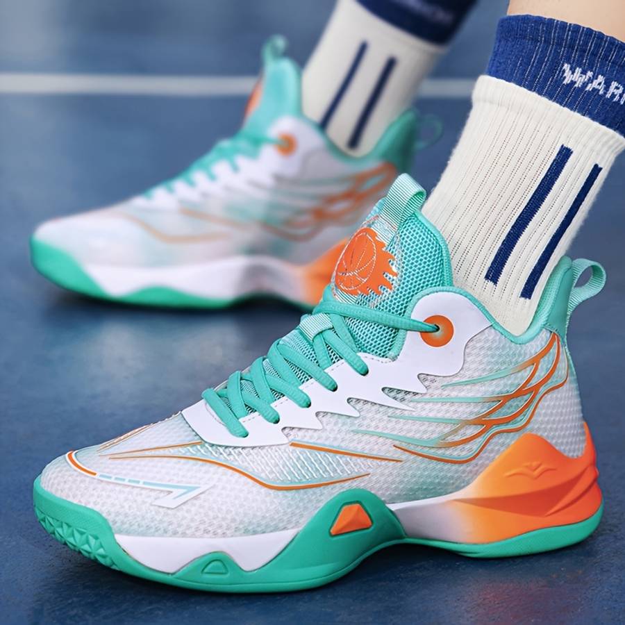 Basketball Shoes Color 8611 White Moon Sizeuk 7.5