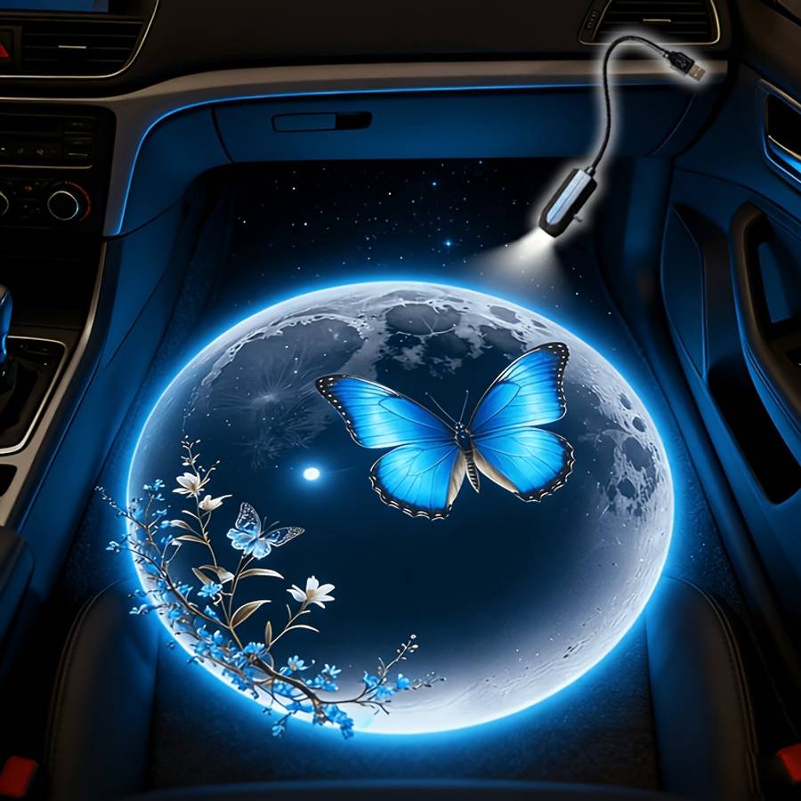 Car Lights Style 5Pcs Planets And The Aurora