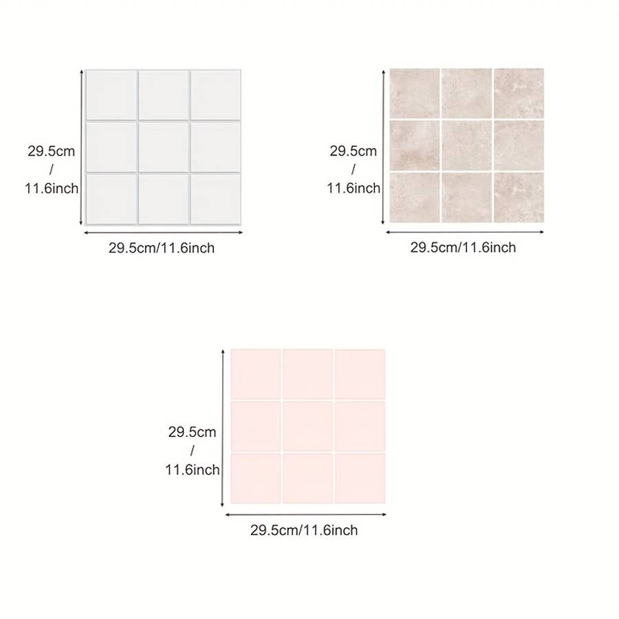Floor Stickers Color Pink Size 29.5X29.5Cm Is 11.6X11.6Inch