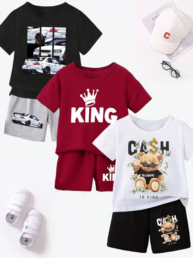 Boys T Shirt Color Mixed Color Size4-5Y