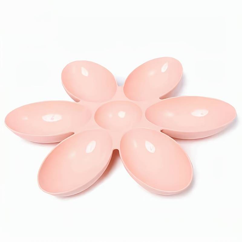 Pet Supplies Color 1 Sky Blue Items 6 Grid Petal Bowl