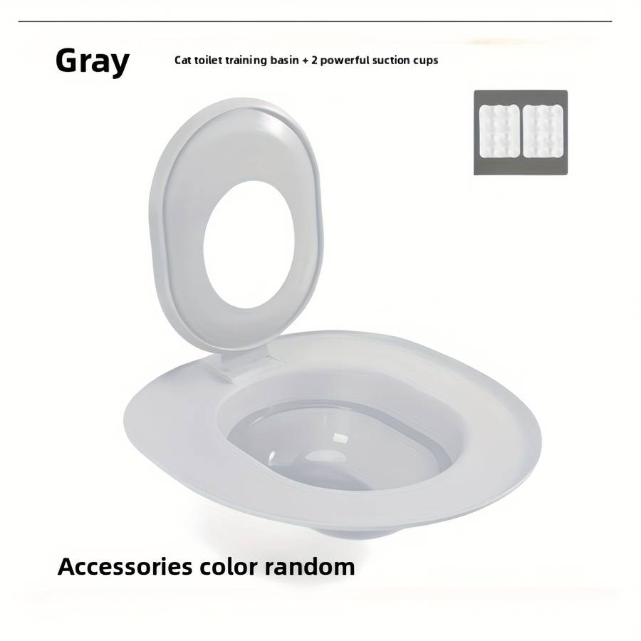 Pet Supplies Color Gray    Cat Toilet Training Basin Size Set