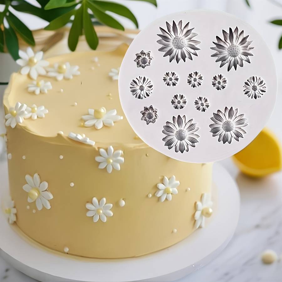 Suitable For Baking Molds Model 1 Pack Of Multiple Small Daisy Silicone Molds