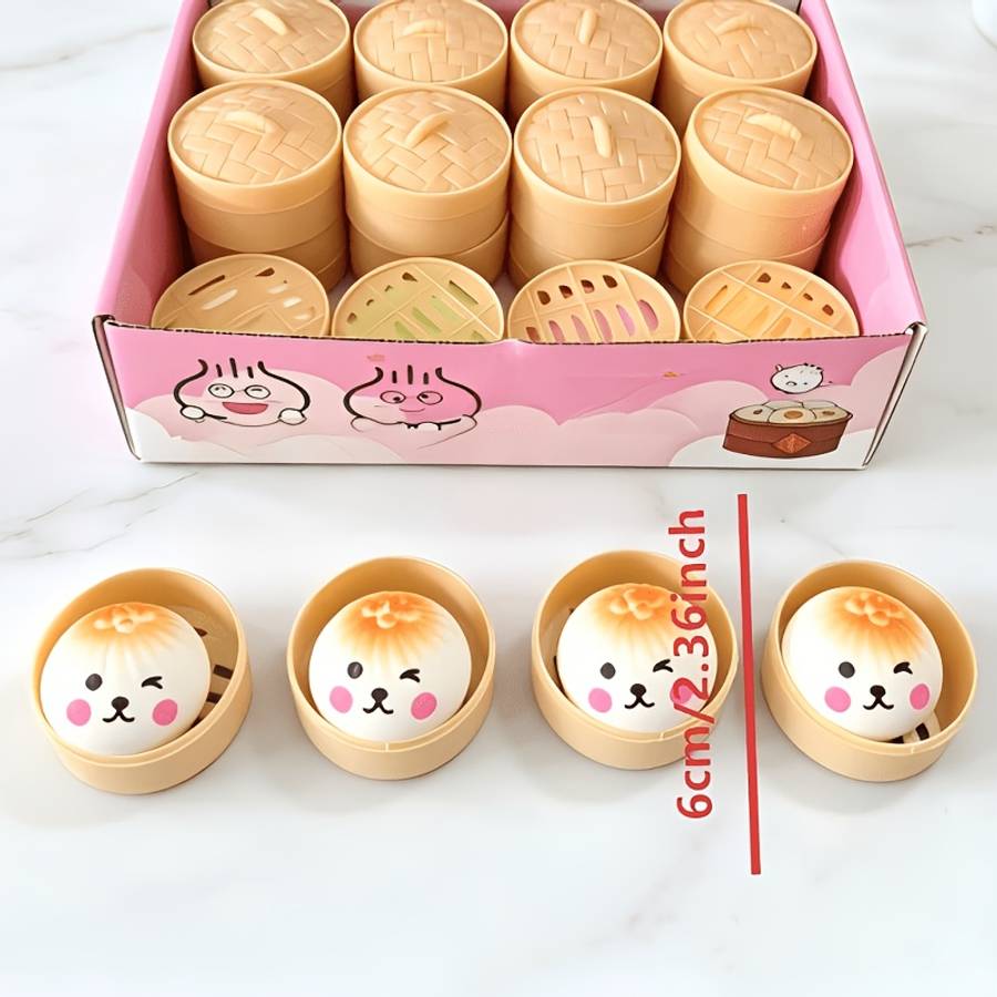 Squeezable Toys Color Baozi Steaming Basket Lid