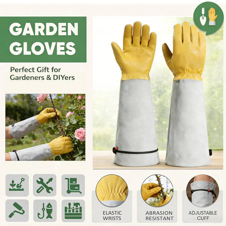 Garden Supplies Color Grey 1 Pair Size L