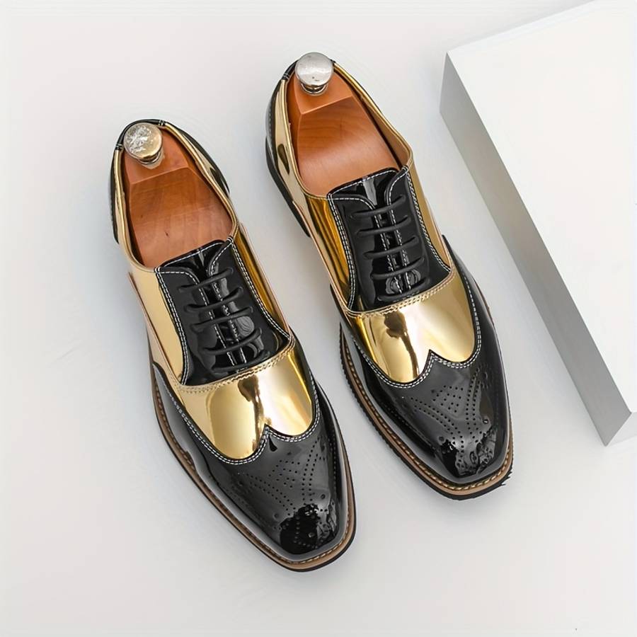 Mens Leather Shoes Color Black Sizeuk 8