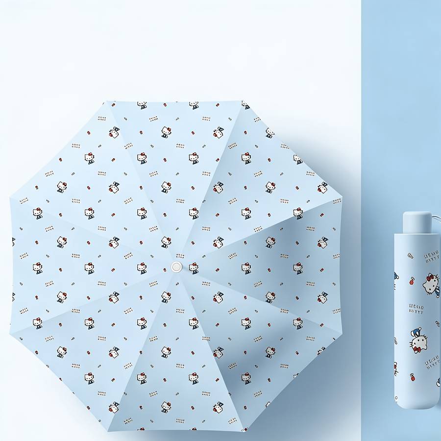 Umbrella Style Hellokitty  White 8K