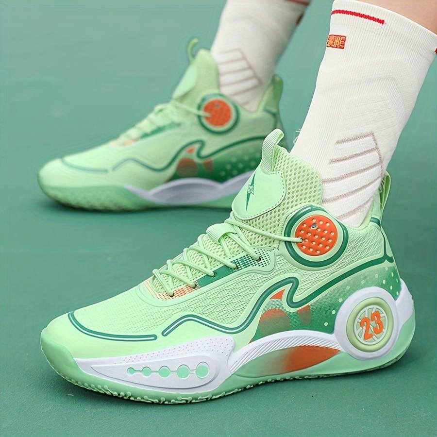 Basketball Shoes Color Green Sizeuk 3.5