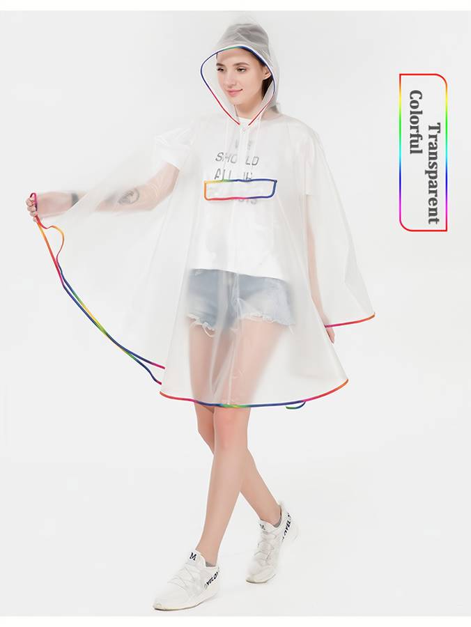 Raincoat White Size Asian Onesize