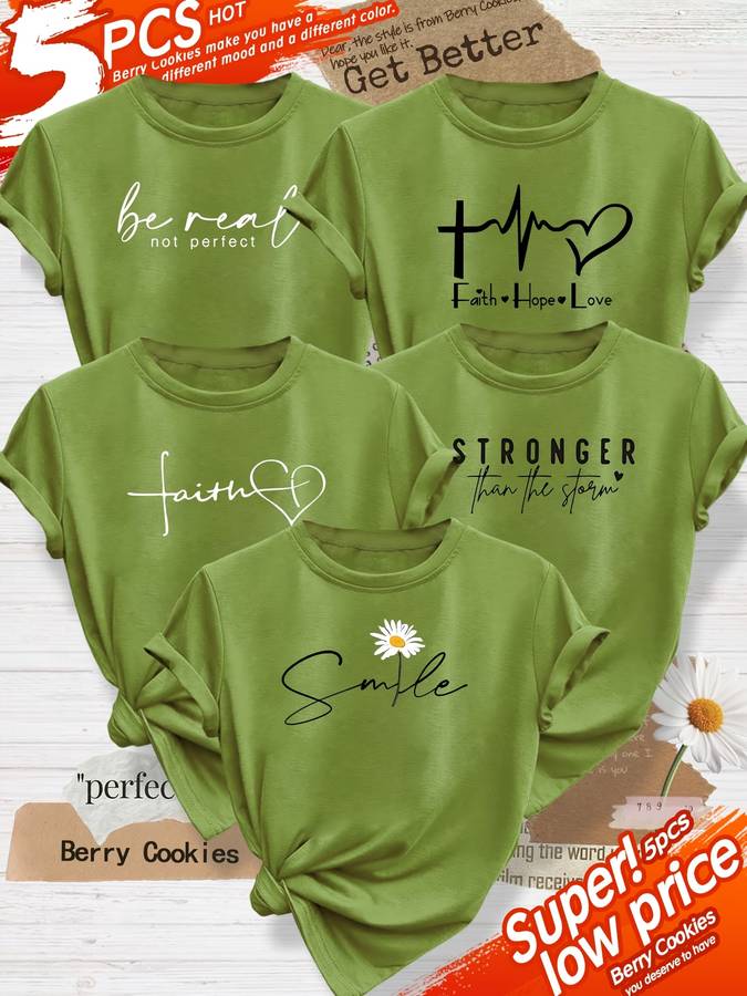 Womens T Shirt Color Army Green Sizexl