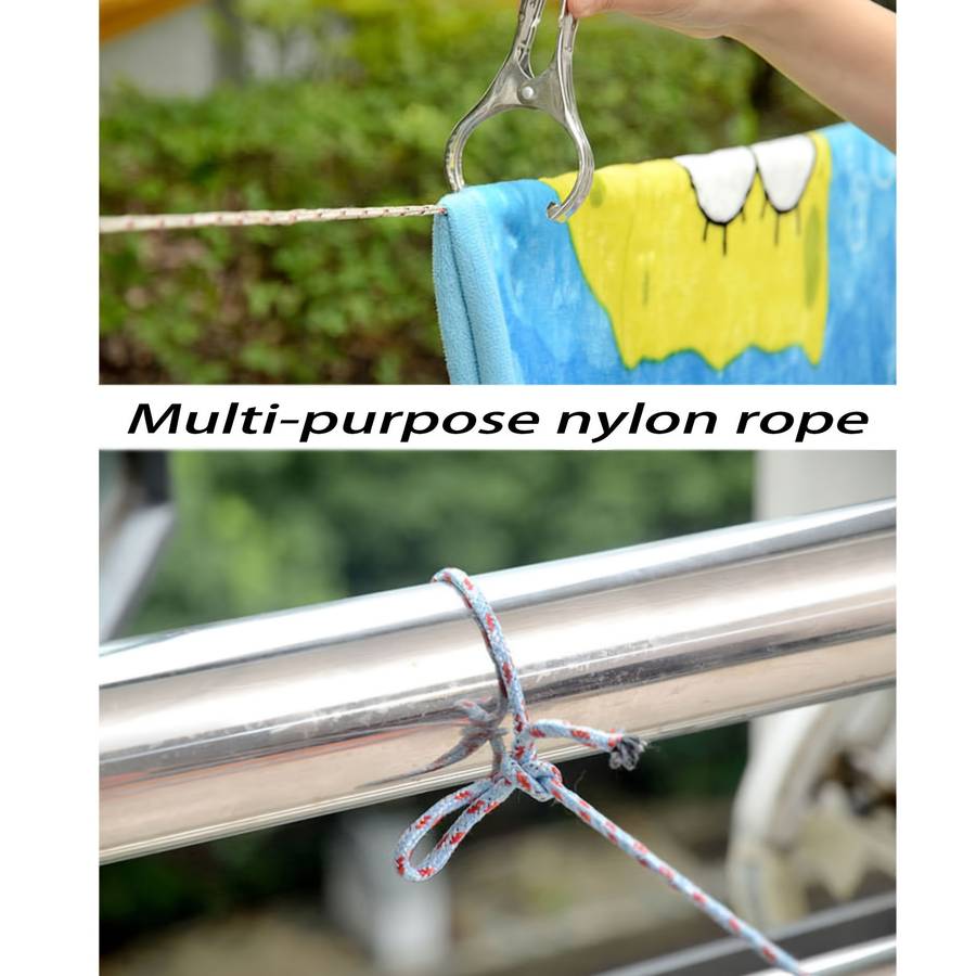 12pcs Durable 10 Heavy Duty Nylon Rope Multipurpose Outdoor Tent Dog Lea 5pcs