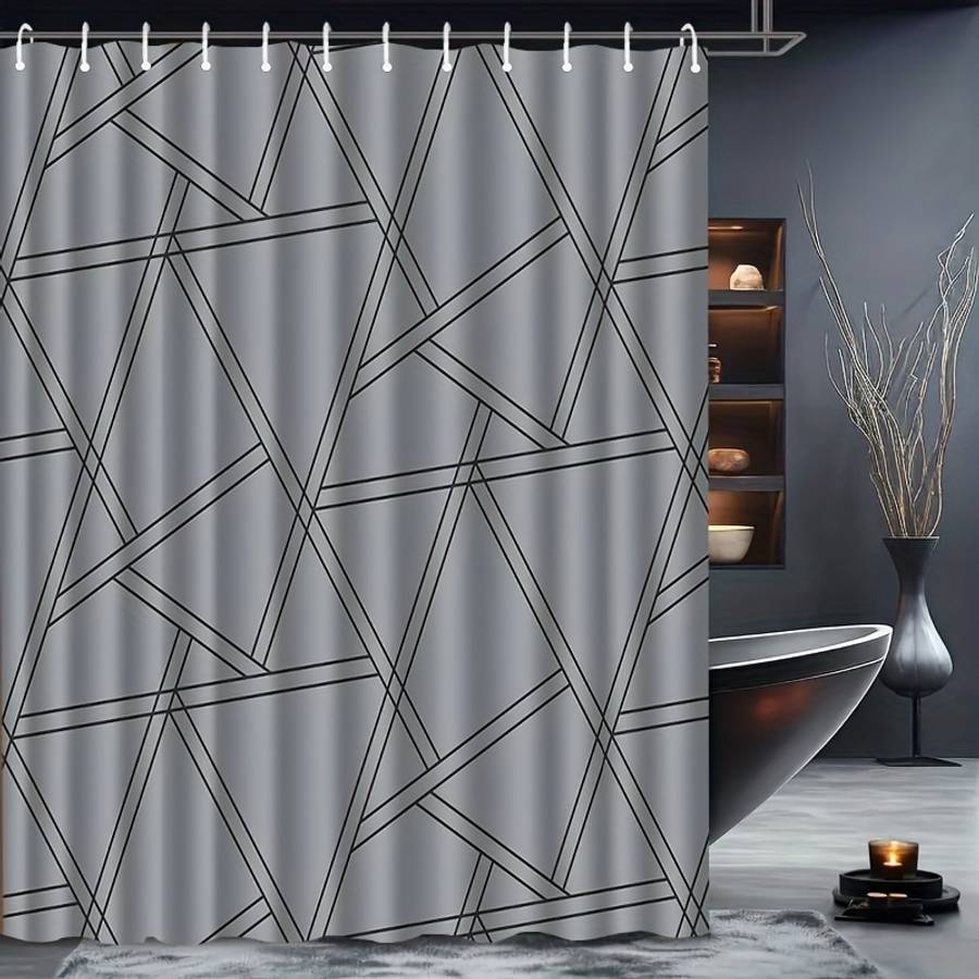 Waterproof Shower Curtain Color Polychrome Size 90X180 89.99Cm*180.01Cm