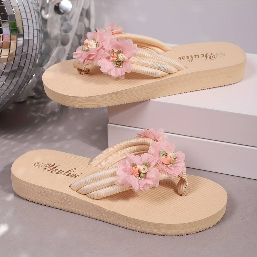 Ladies Summer Flip Flops Pink Color Uk 5