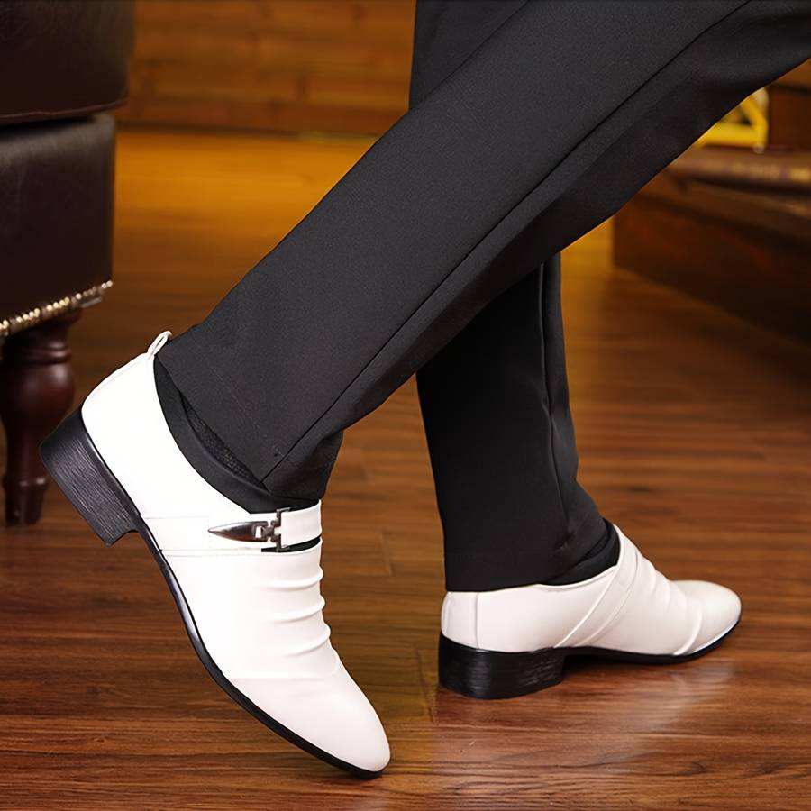 Mens Leather Shoes Color White Sizeuk 11