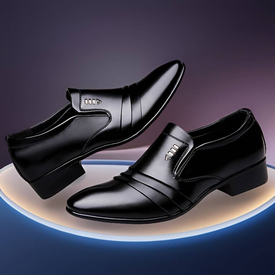 Mens Leather Shoes Color Black Sizeuk 9