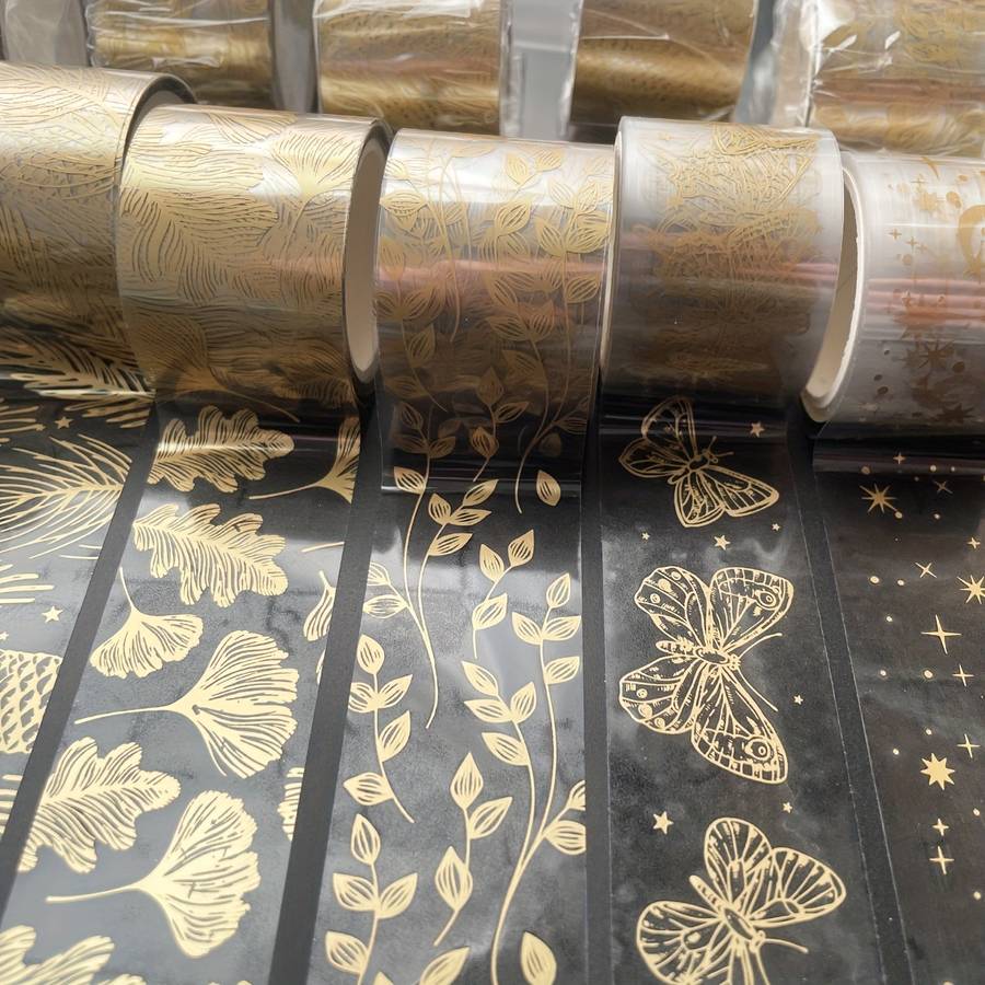 Adhesive Tape Style 3 Golden Foil Washi Tapes