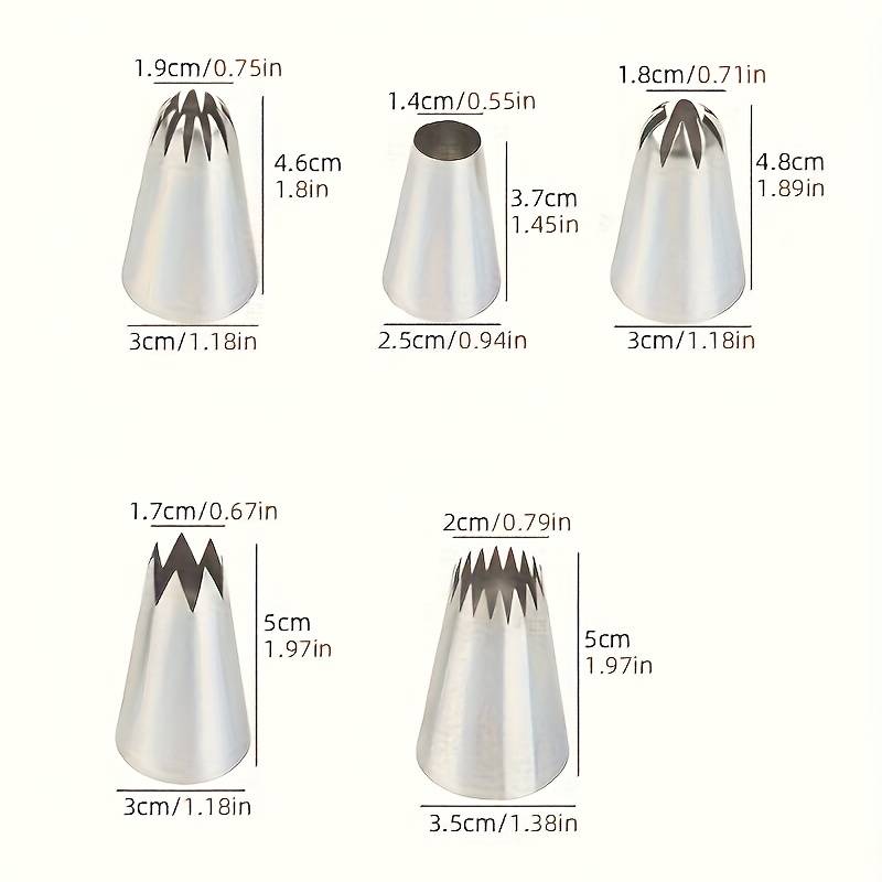Professional Cake Decorating Head Quantity 5Pcs