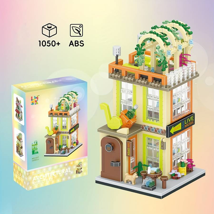 Building Toy Architectural Model Toy Set Model Coffee Shop