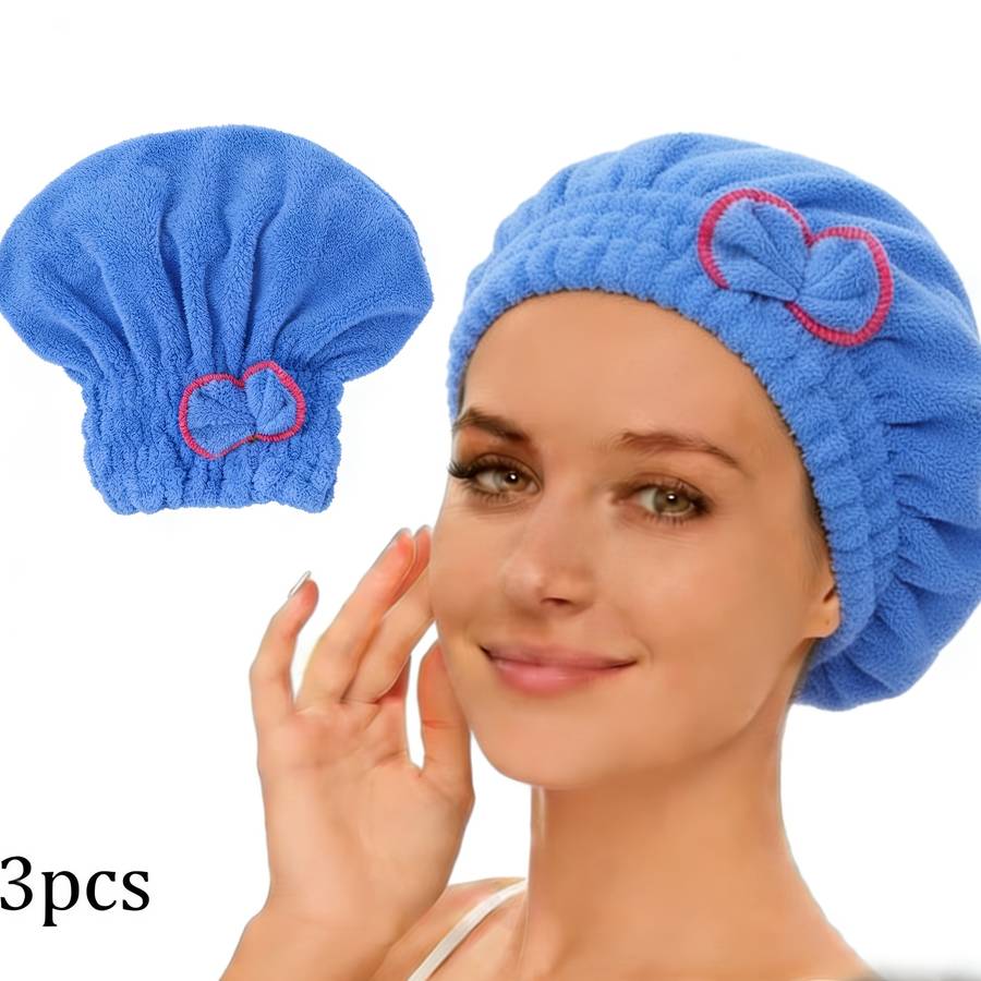 Hair Turban 3 Pieces Of Watermelon Red