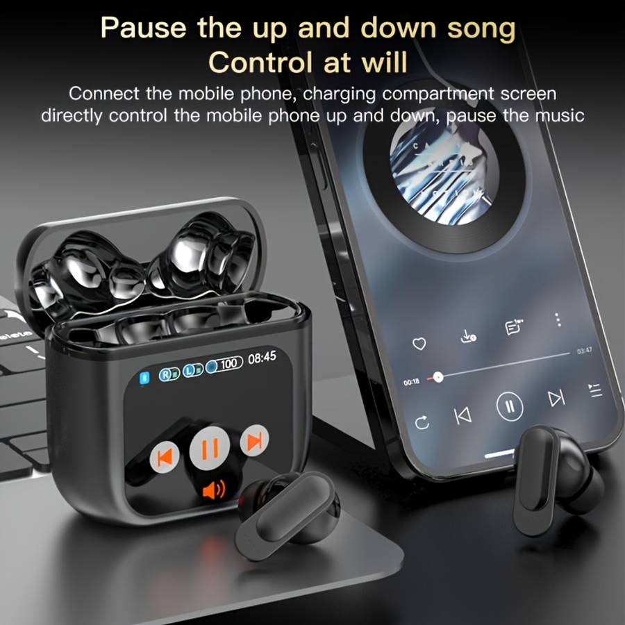 Rechargeable Wireless Earbuds Headphones Headset