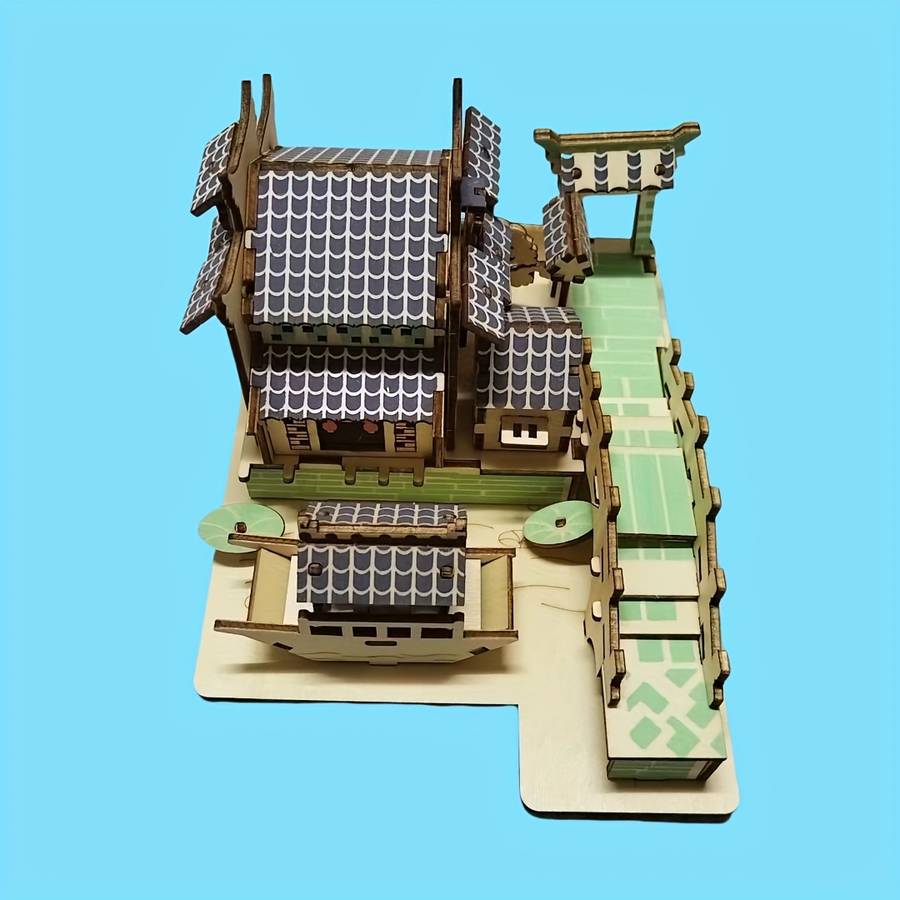 Building Toy Architectural Model Toy Set Style Jiangnan Water Town Puzzle