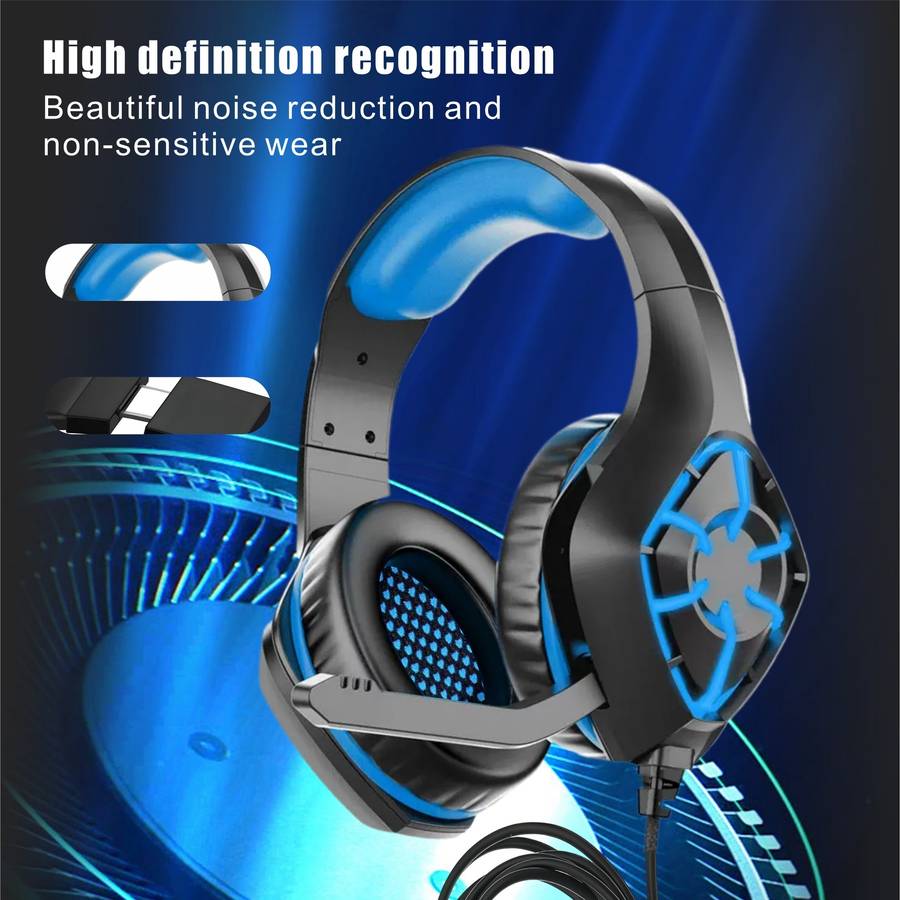 Wired Headphones Blue