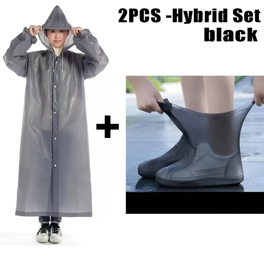 Raincoat White  Raincoat  Shoe Covers Size One Size Fits All