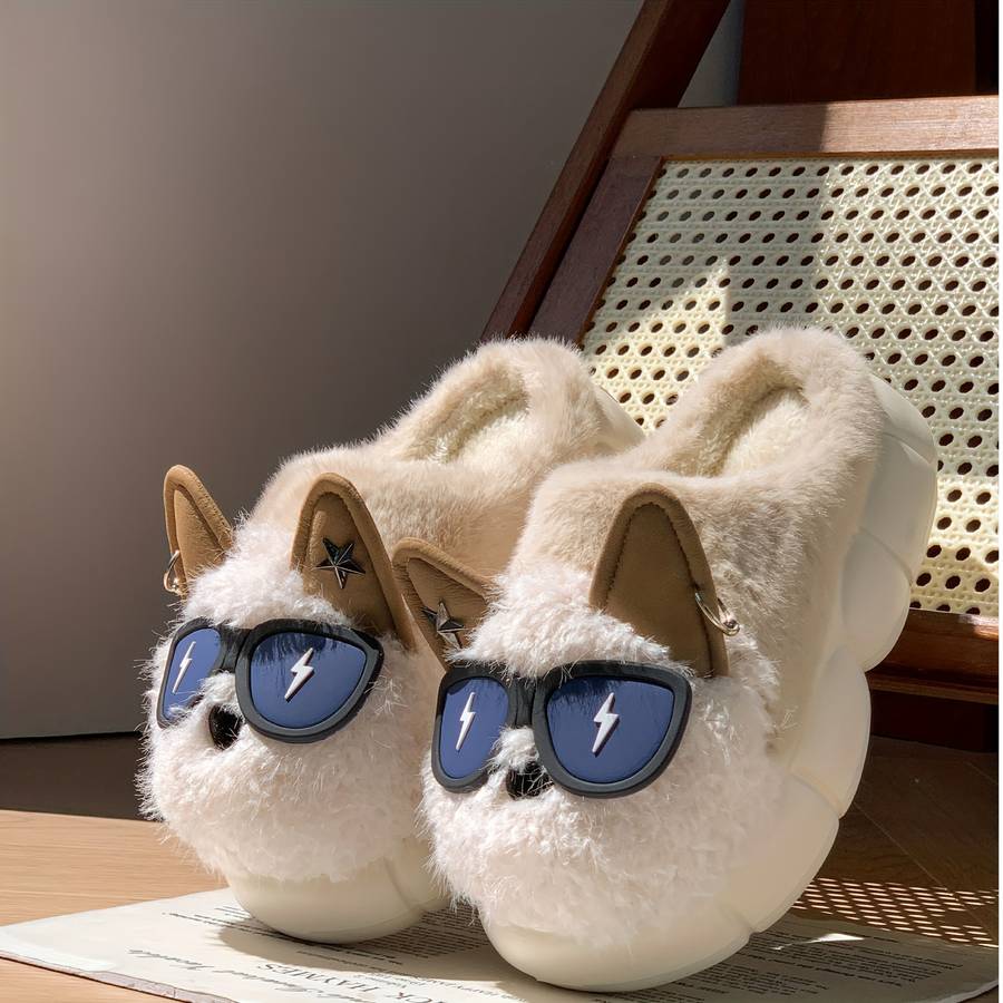 Cotton Slippers Color Light Brown1 Sizeuk 7-7.5 Big Kid