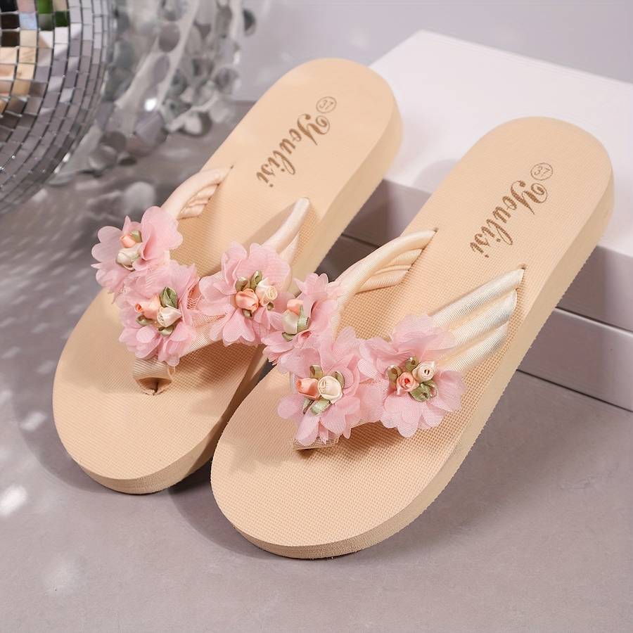 Ladies Summer Flip Flops Pink Color Uk 5