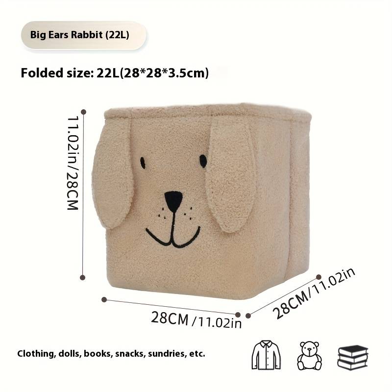 Storage And Organizationcolor White Big Ears Rabbit 36L  33 X 33 X 33Cm