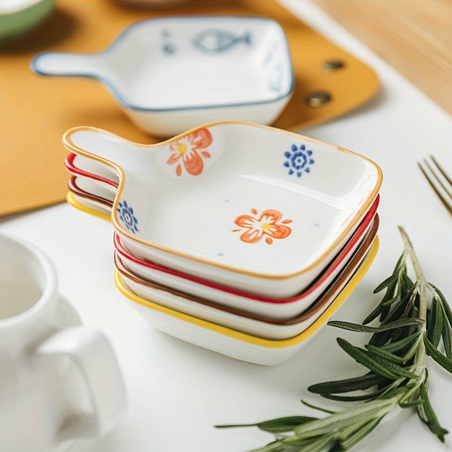 Bowl Color Strawberry Pattern